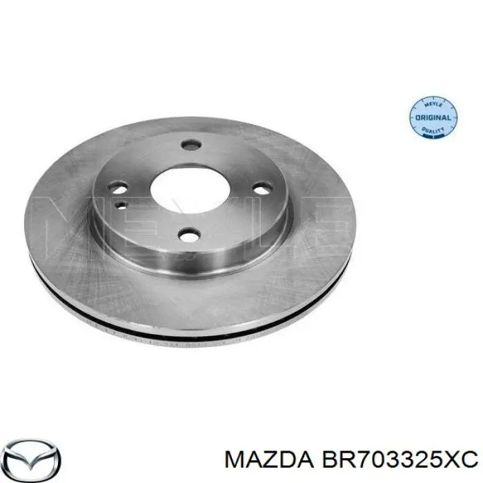 BR703325XC Mazda диск гальмівний передній