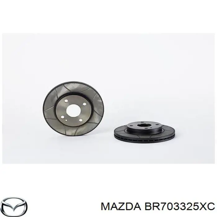 Диск переднього гальма Mazda BR703325XC ціна, від 27.85 USD