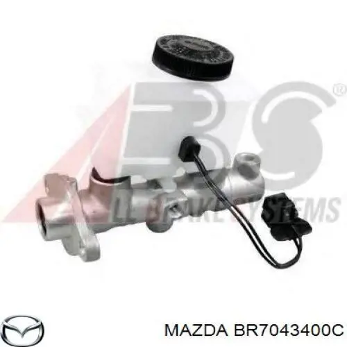Циліндр головний гальма (Гідротормоз) Mazda BR7043400C ціна, від 65.84 USD