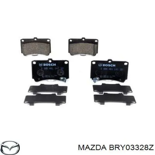 Передні тормозні колодки BRY03328Z Mazda