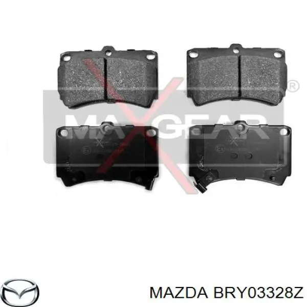 Гальмівні колодки Mazda BRY03328Z ціна, від 13.01 USD
