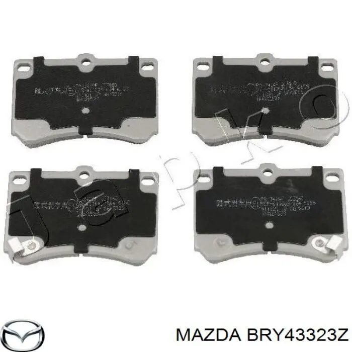 BRY43323Z Mazda колодки гальмівні передні, дискові