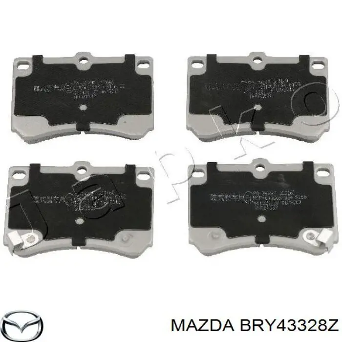 BRY43328Z Mazda колодки гальмівні передні, дискові
