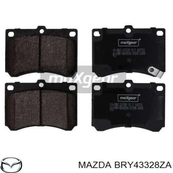 BRY43328ZA Mazda колодки гальмівні передні, дискові