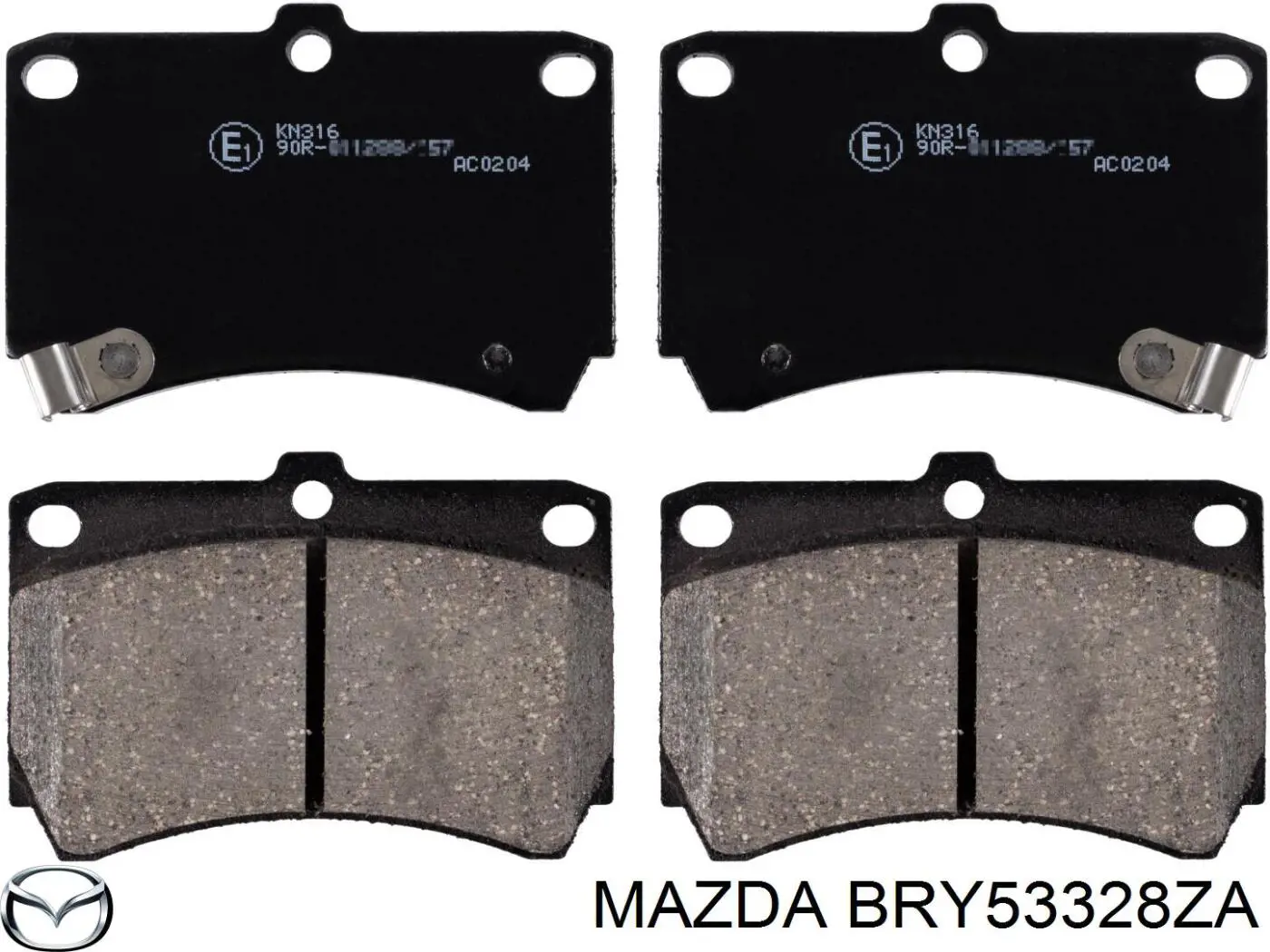 BRY53328ZA Mazda колодки гальмівні передні, дискові