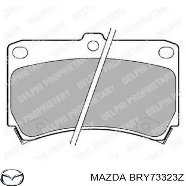 BRY73323Z Mazda колодки гальмівні передні, дискові