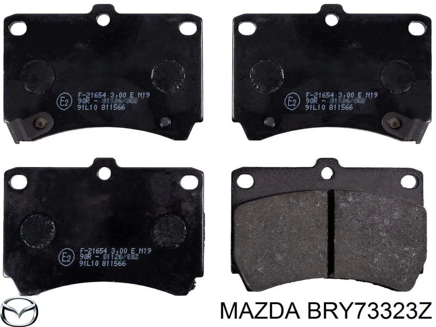 Купити BRY73323Z Mazda Колодки гальмівні передні, дискові