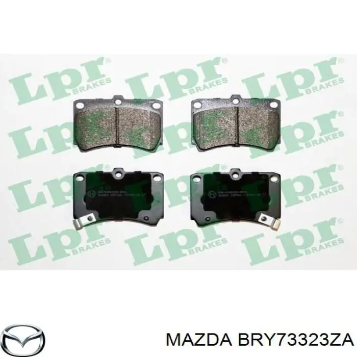 BRY73323ZA Mazda колодки гальмівні передні, дискові