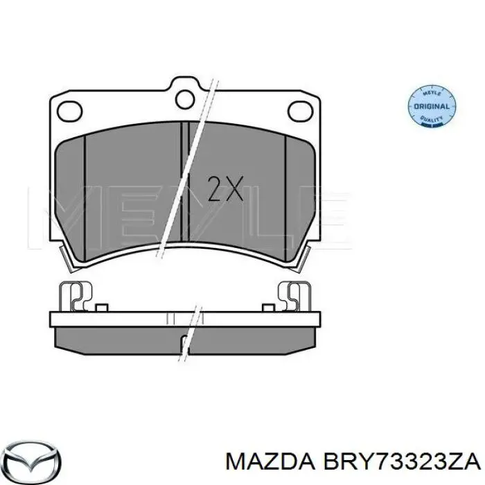 Купити BRY73323ZA Mazda Колодки гальмівні передні, дискові