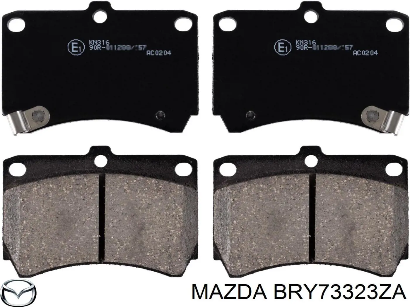 Гальмівні колодки Mazda BRY73323ZA ціна, від 11.30 USD