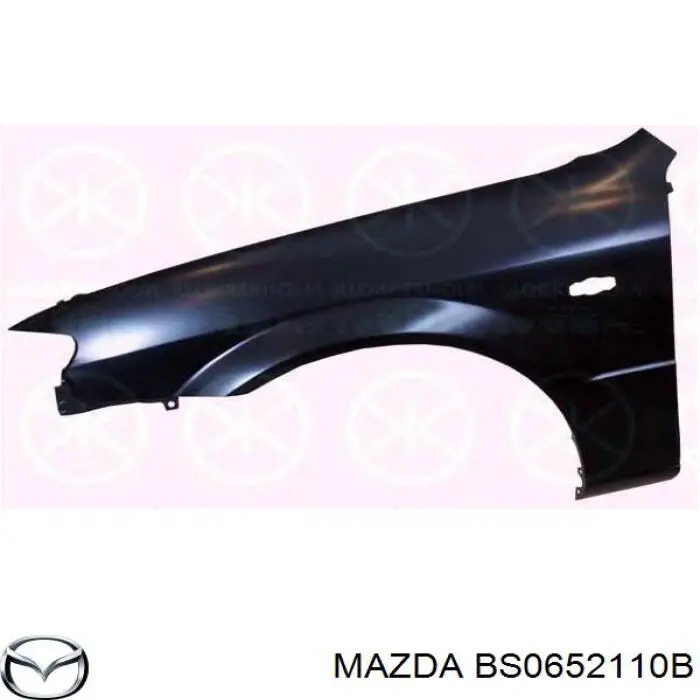 Крило переднє праве Mazda BS0652110B ціна, від 25.48 USD