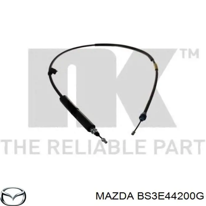 Трос ручного гальма задній, правий/лівий BS3E44200G Mazda