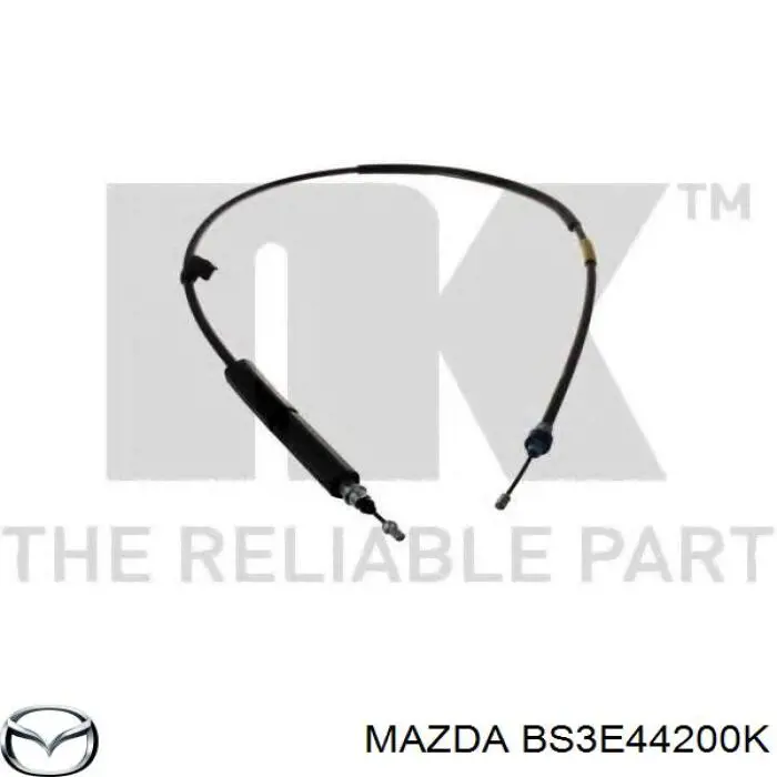 Трос ручного гальма задній, правий/лівий Mazda BS3E44200K ціна, від 59.92 USD