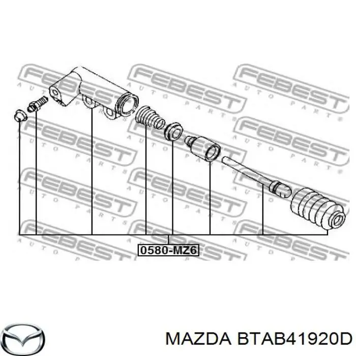 Актуатор зчеплення Mazda BTAB41920D ціна, від 23.00 USD