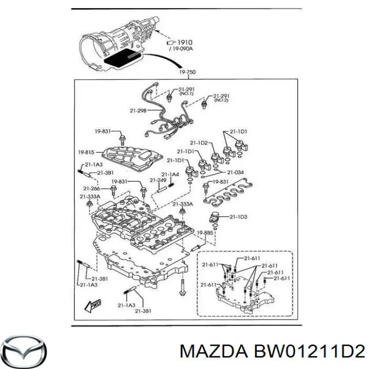 Соленоїд АКПП Mazda RX-8 (SE) (Мазда Рх 8)