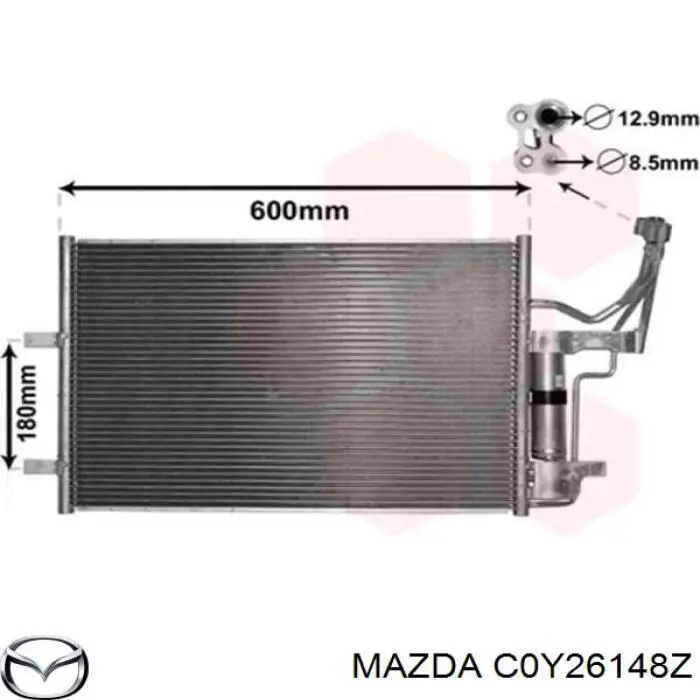 Купити C0Y26148Z Mazda Радіатор системи охолодження кондиціонера