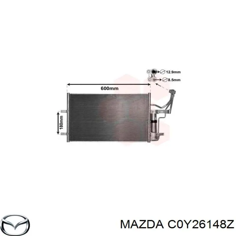 Конденсатор кондиціонера Mazda C0Y26148Z ціна, від 94.91 USD