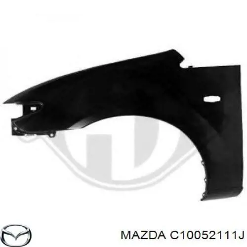 Крило переднє праве на Mazda Premacy CP