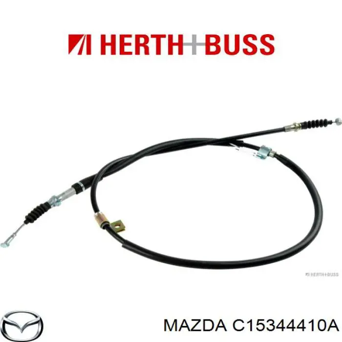 Трос стоянкового гальма задній правий Mazda C15344410A ціна, від 24.28 USD