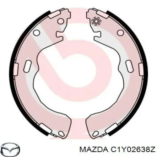 Колодки гальмові задні, барабанні C1Y02638Z Mazda