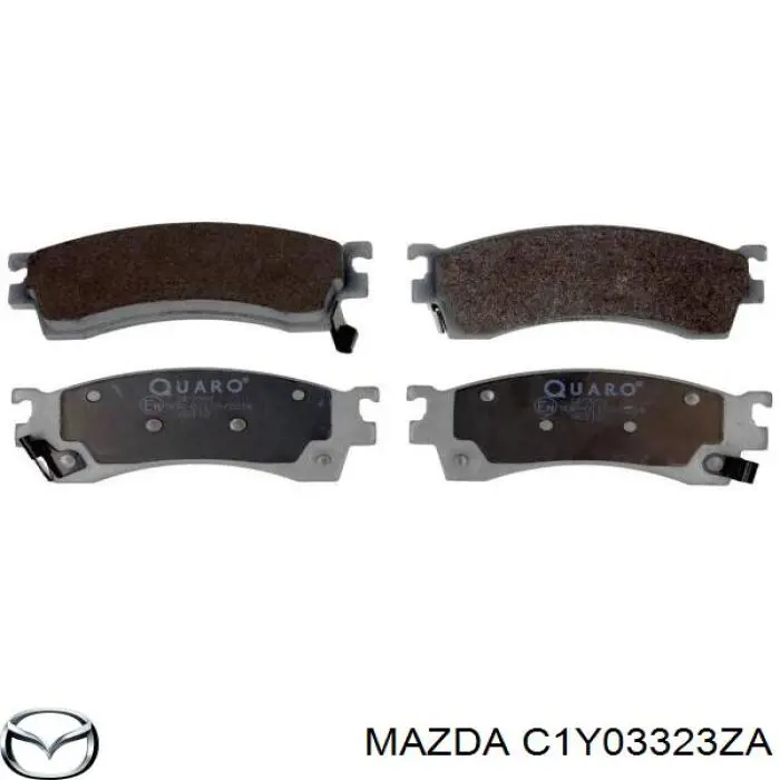 Колодки гальмівні передні, дискові C1Y03323ZA Mazda