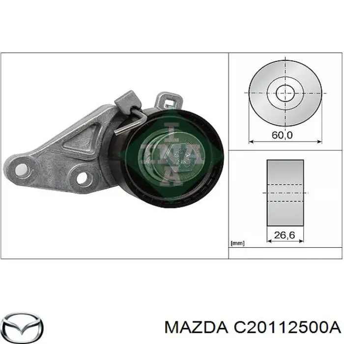 C20112500A Mazda натягувач ременя грм