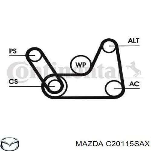 Ремень генератора MAZDA C20115SAX