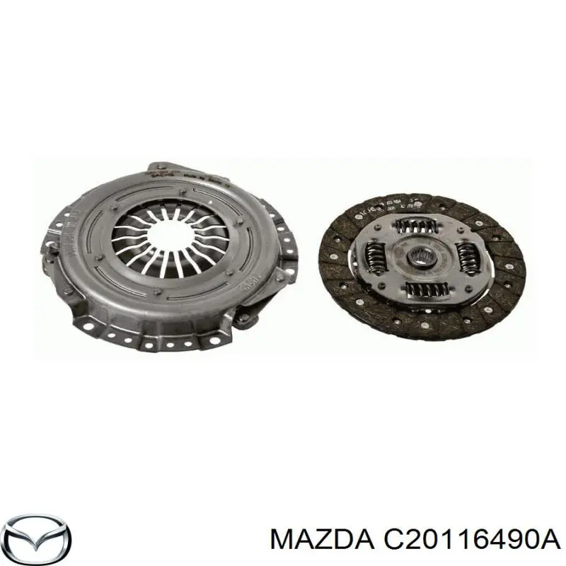 Купити C20116490A Mazda Комплект зчеплення (диск, корзина, підшипник)