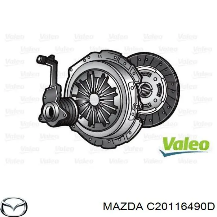 C20116490D Mazda комплект зчеплення (3 частини)