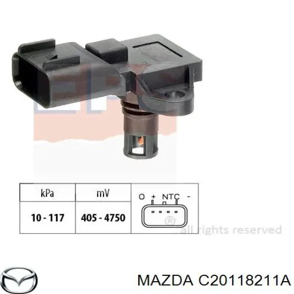 C20118211A Mazda Датчик наддува