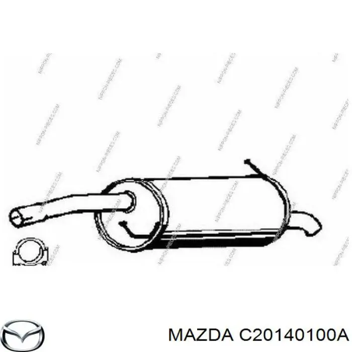 C20140100A Mazda Глушилка задня