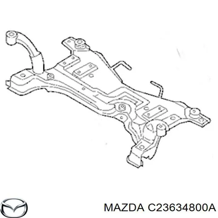 Підрамник передньої підвіски Mazda C23634800A ціна, від 182.79 USD