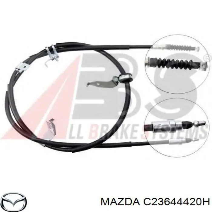 Купити C23644420H Mazda Трос ручного гальма задній, лівий