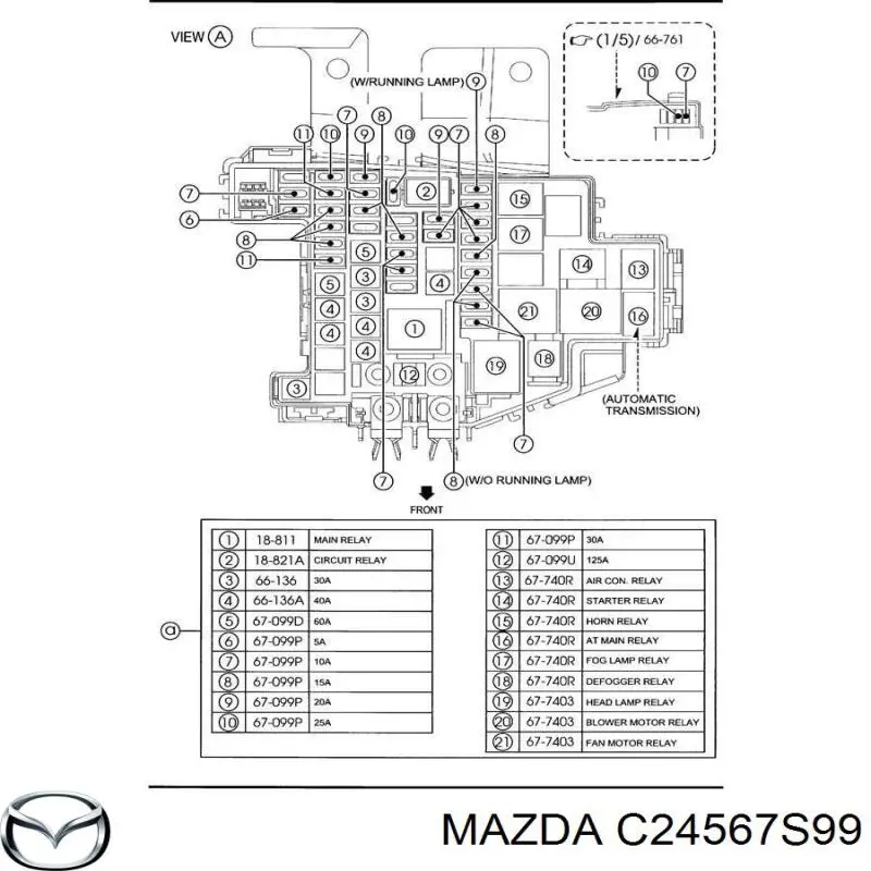  Mazda C24567S99 ціна, від 48.10 USD