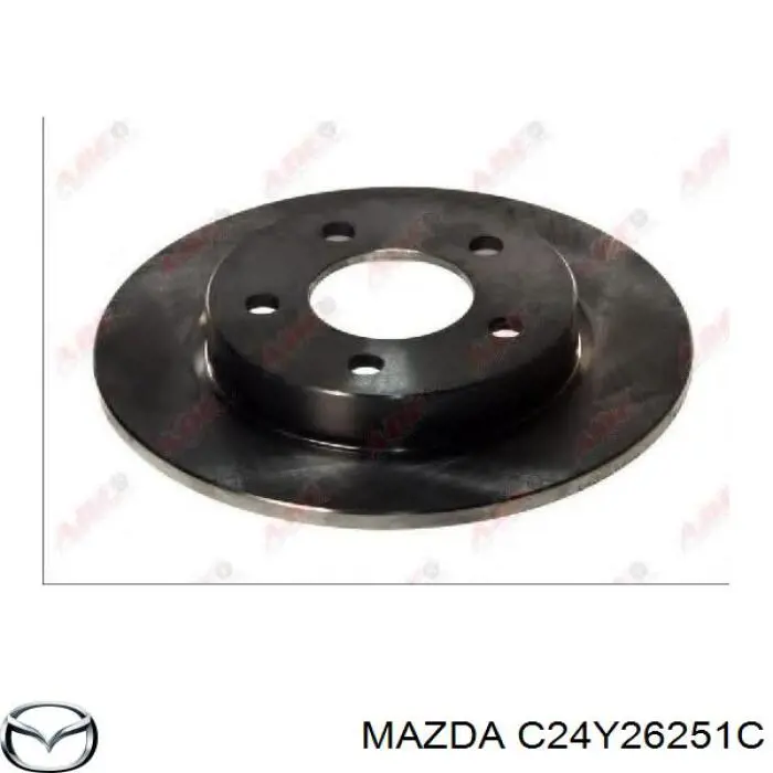 C24Y26251C Mazda диск гальмівний задній