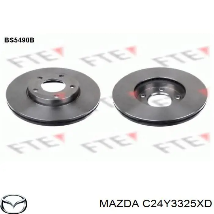 Гальмівні диски передні C24Y3325XD Mazda