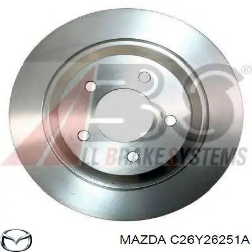 C26Y26251A Mazda диск гальмівний задній