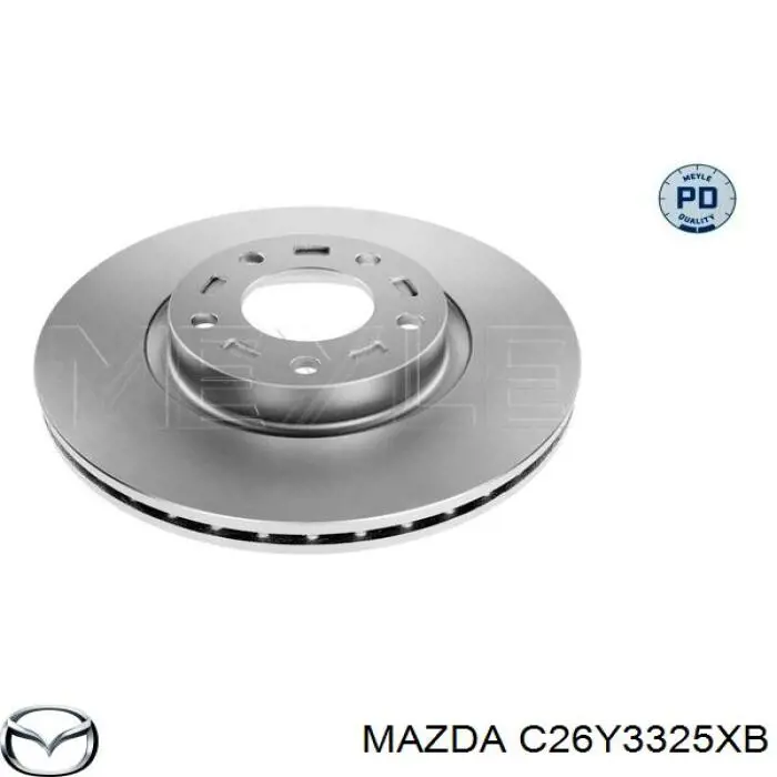 Диск переднього гальма Mazda C26Y3325XB ціна, від 46.92 USD
