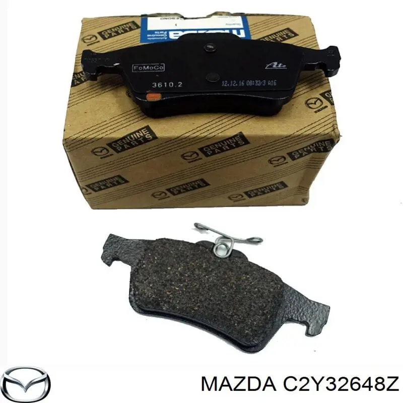 Задні гальмівні колодки C2Y32648Z Mazda