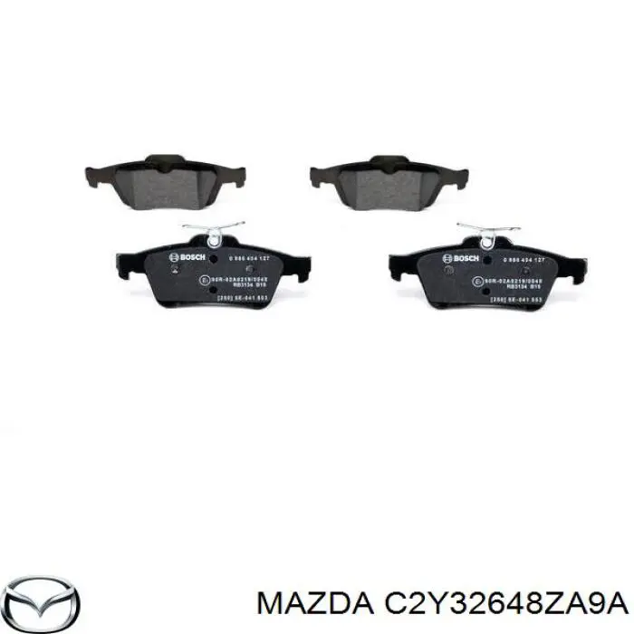 Задні гальмівні колодки Mazda C2Y32648ZA9A ціна, від 22.80 USD