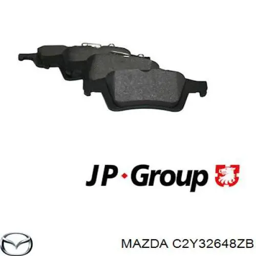 Задні гальмівні колодки Mazda C2Y32648ZB ціна, від 20.77 USD