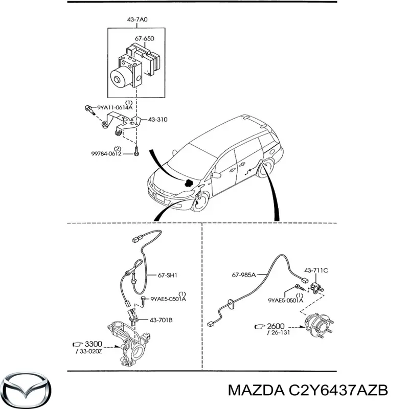 C2Y6437AZB Mazda 