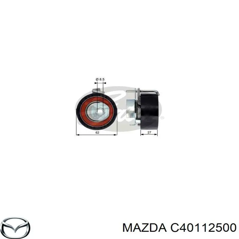 Натягувач ременя ГРМ Mazda C40112500 ціна, від 49.79 USD