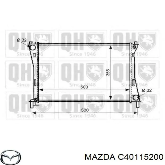 Купити C40115200 Mazda Радіатор двигуна