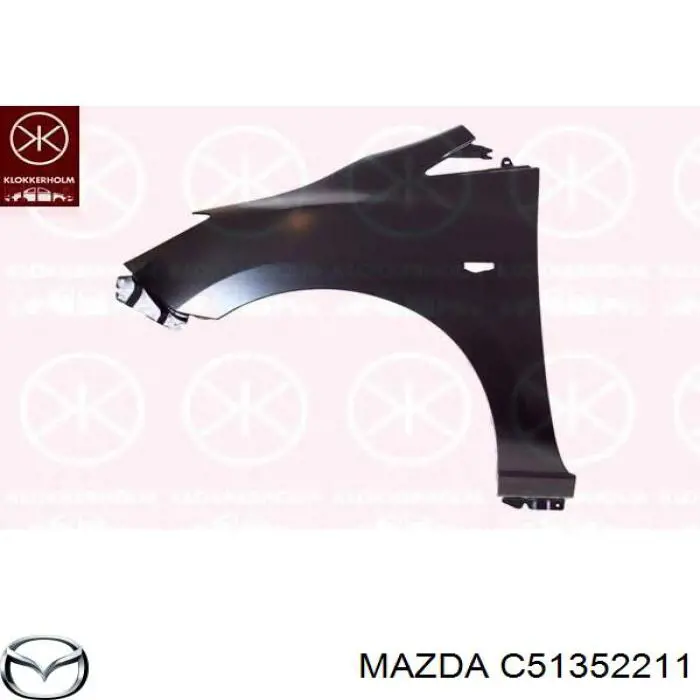 Крило переднє ліве C51352211 Mazda