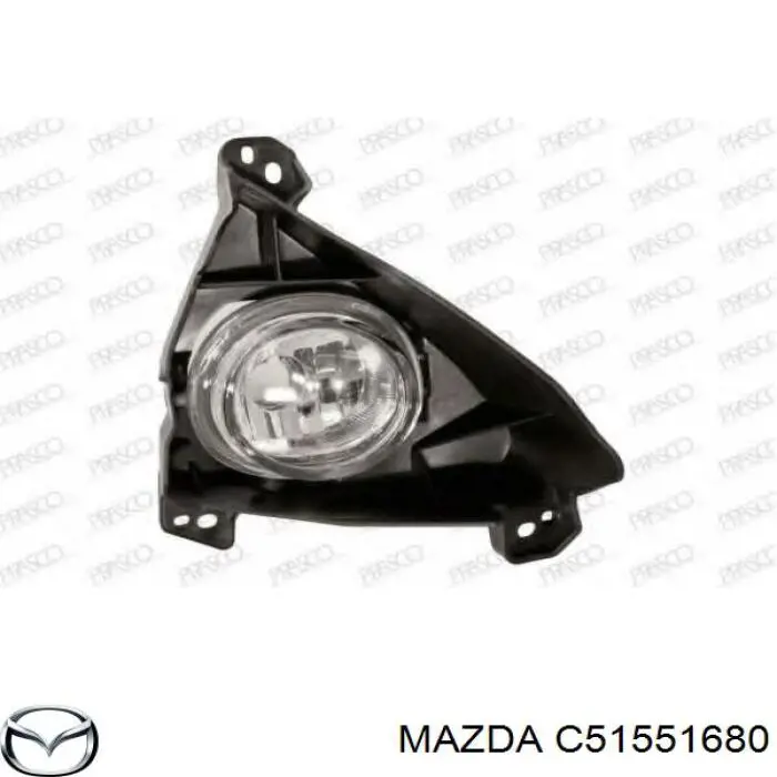 Туманка права Mazda C51551680 ціна, від 73.15 USD