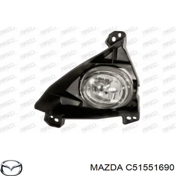 Туманка ліва Mazda C51551690 ціна, від 76.18 USD