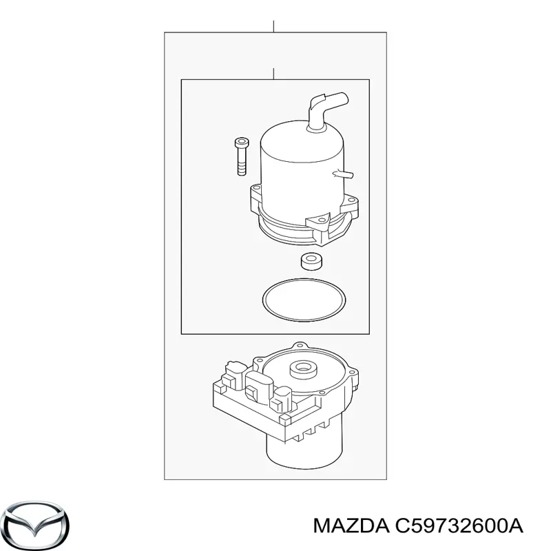 C59732600A Mazda Насос гідропідсилювача