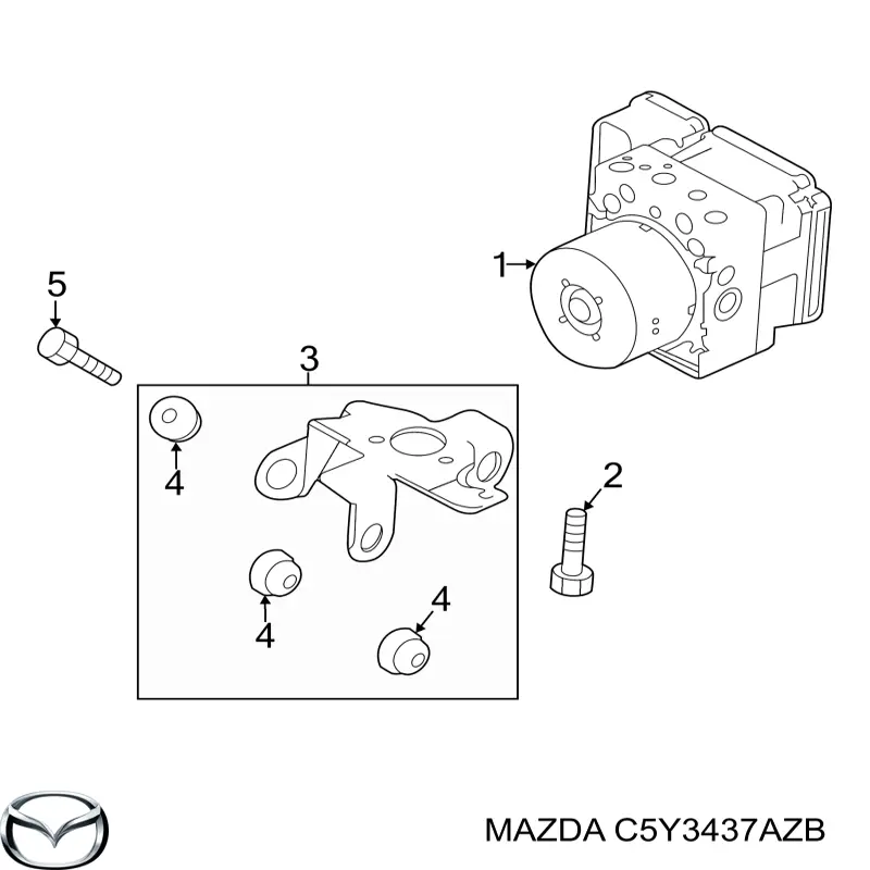  Mazda C5Y3437AZB ціна, від 981.30 USD