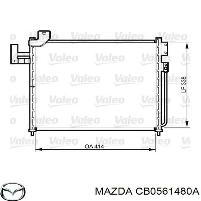CB0561480A Mazda радіатор кондиціонера